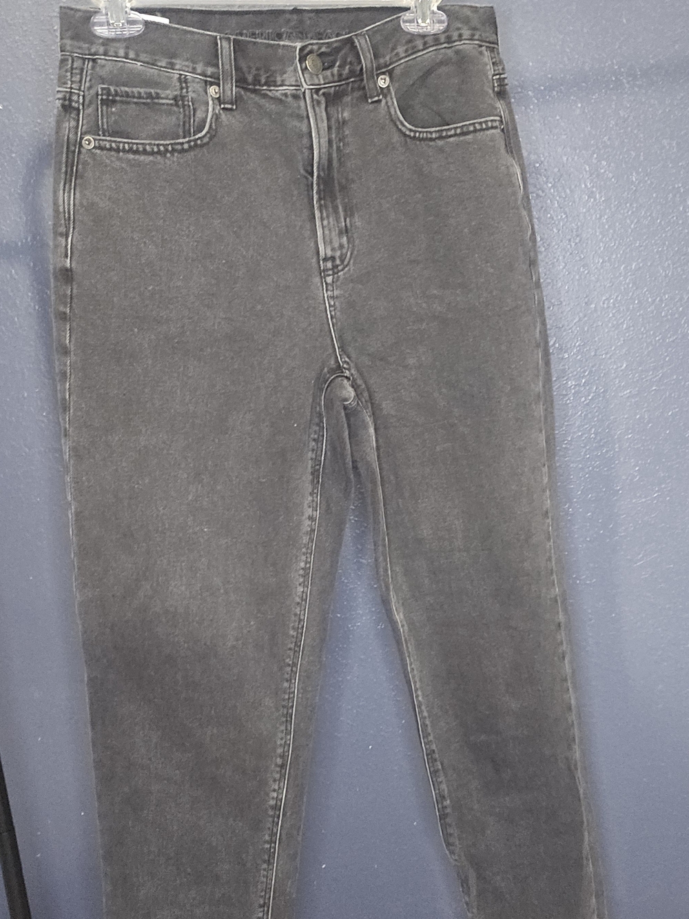 American Eagle Outfitters Women's Washed Black Slim Jeans